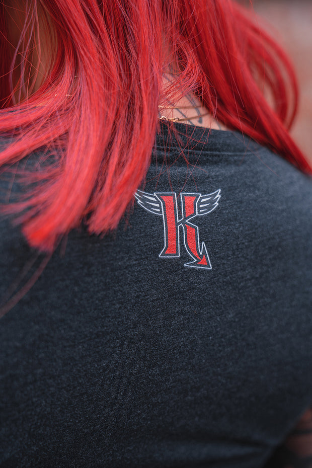 EXEX- Knawdy "Throwback Red Logo"- Ladies' tee - EXEX